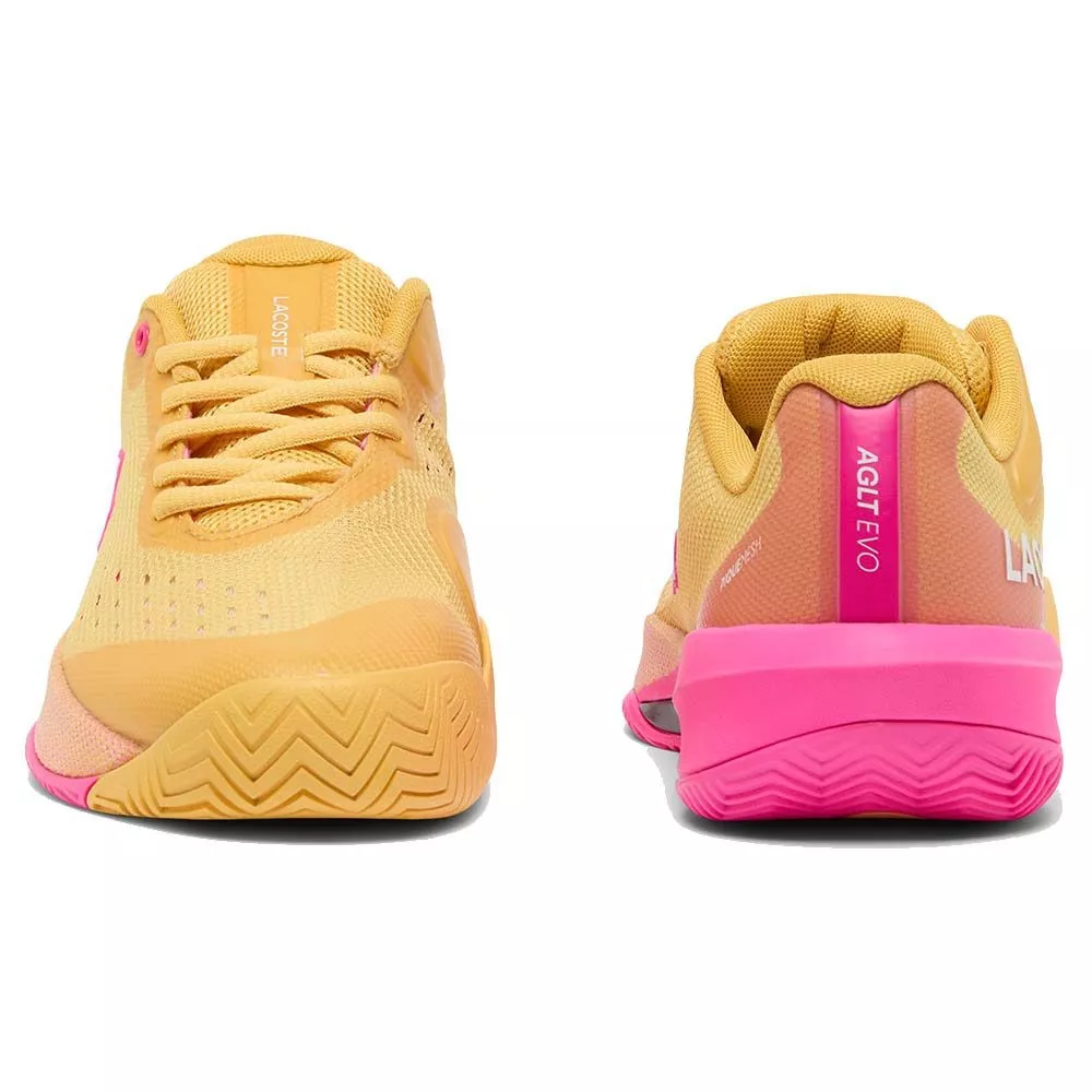 Lacoste AG-LT Evo Dames Tennisschoenen Geel / Roze