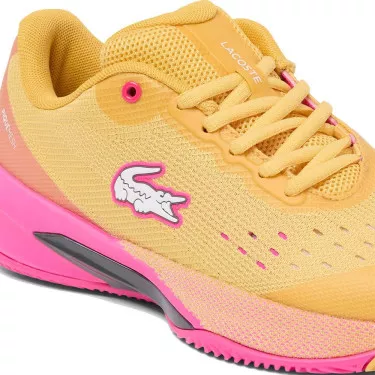 Lacoste AG-LT Evo Dames Tennisschoenen Geel / Roze