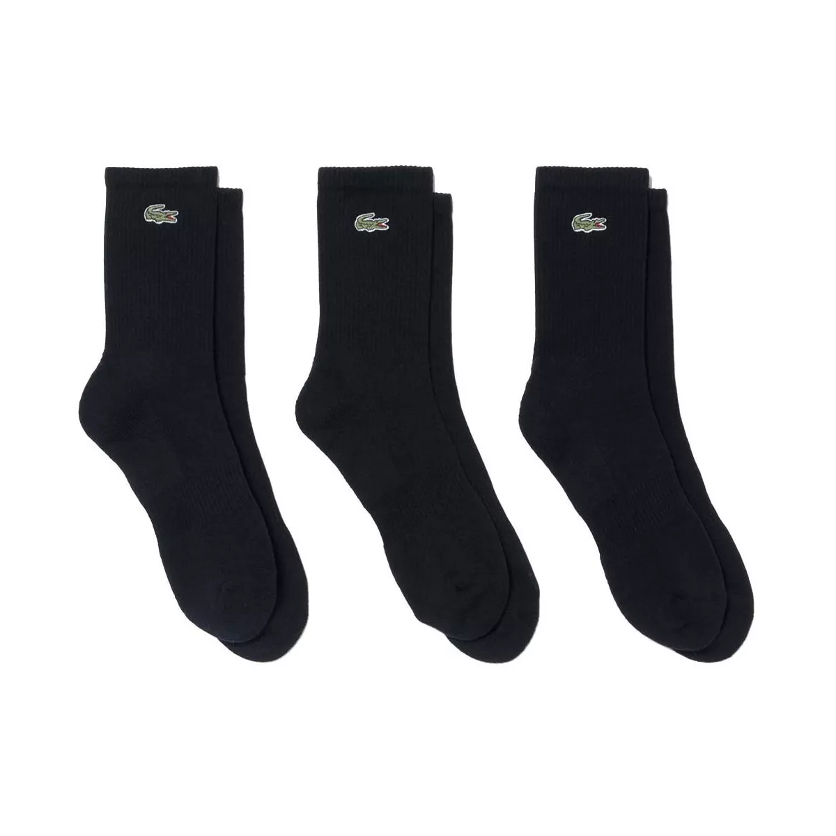 Lacoste Sport Lange Sokken Zwart (3 paar)