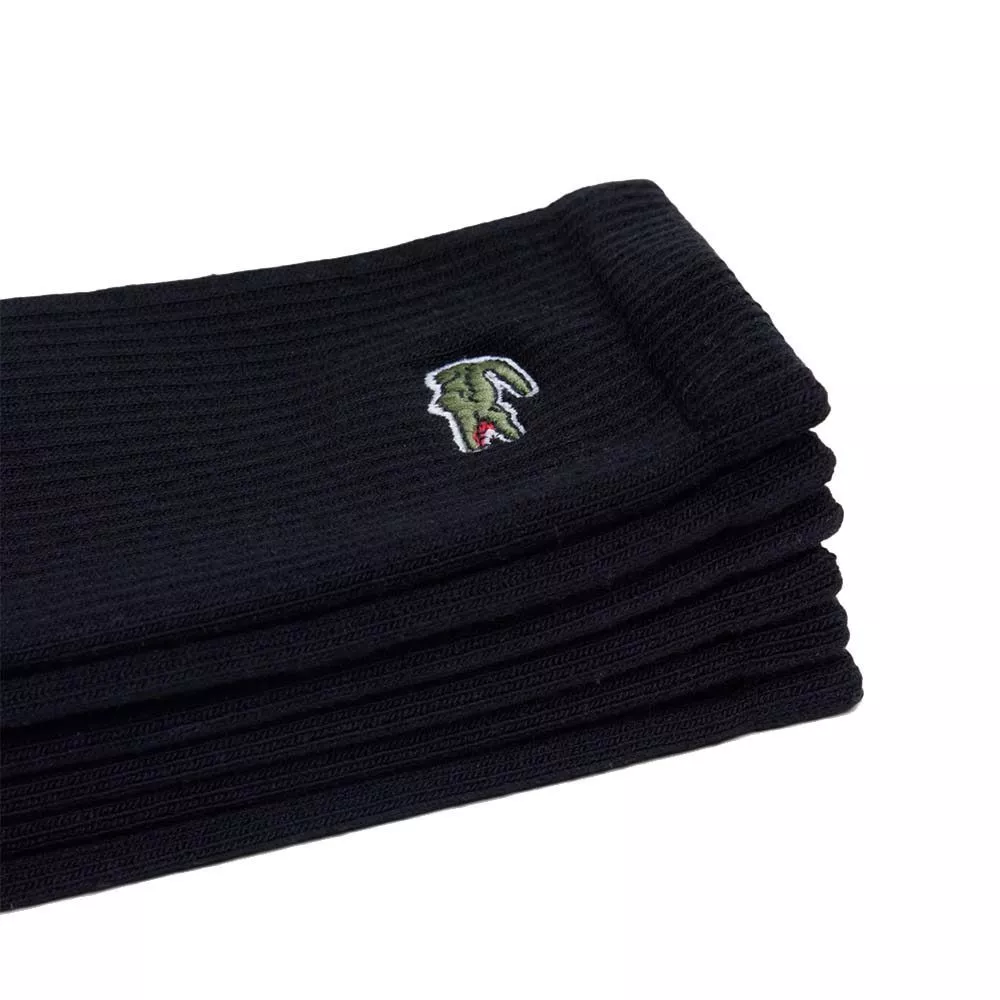 Lacoste Sport Lange Sokken Zwart (3 paar)