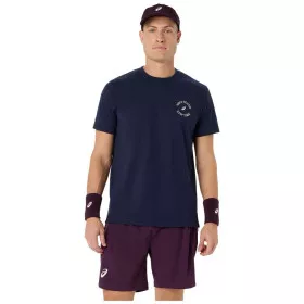 Asics Game Seasonal Graphic T-Shirt Marineblauw