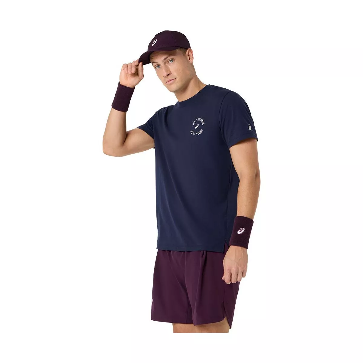 Asics Game Seasonal Graphic T-Shirt Marineblauw