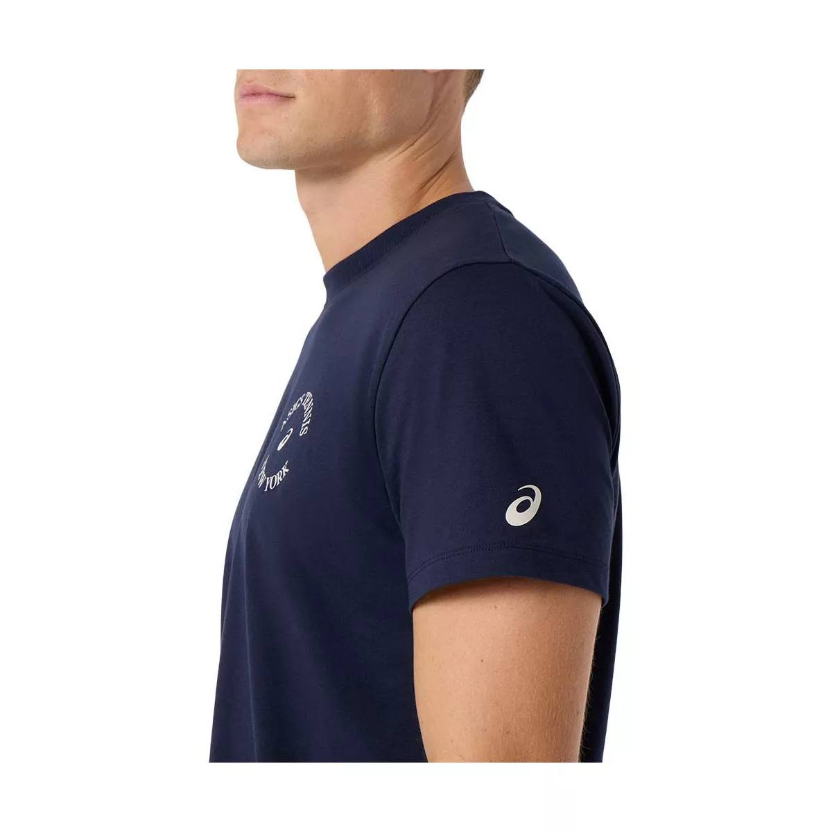 Asics Game Seasonal Graphic T-Shirt Marineblauw