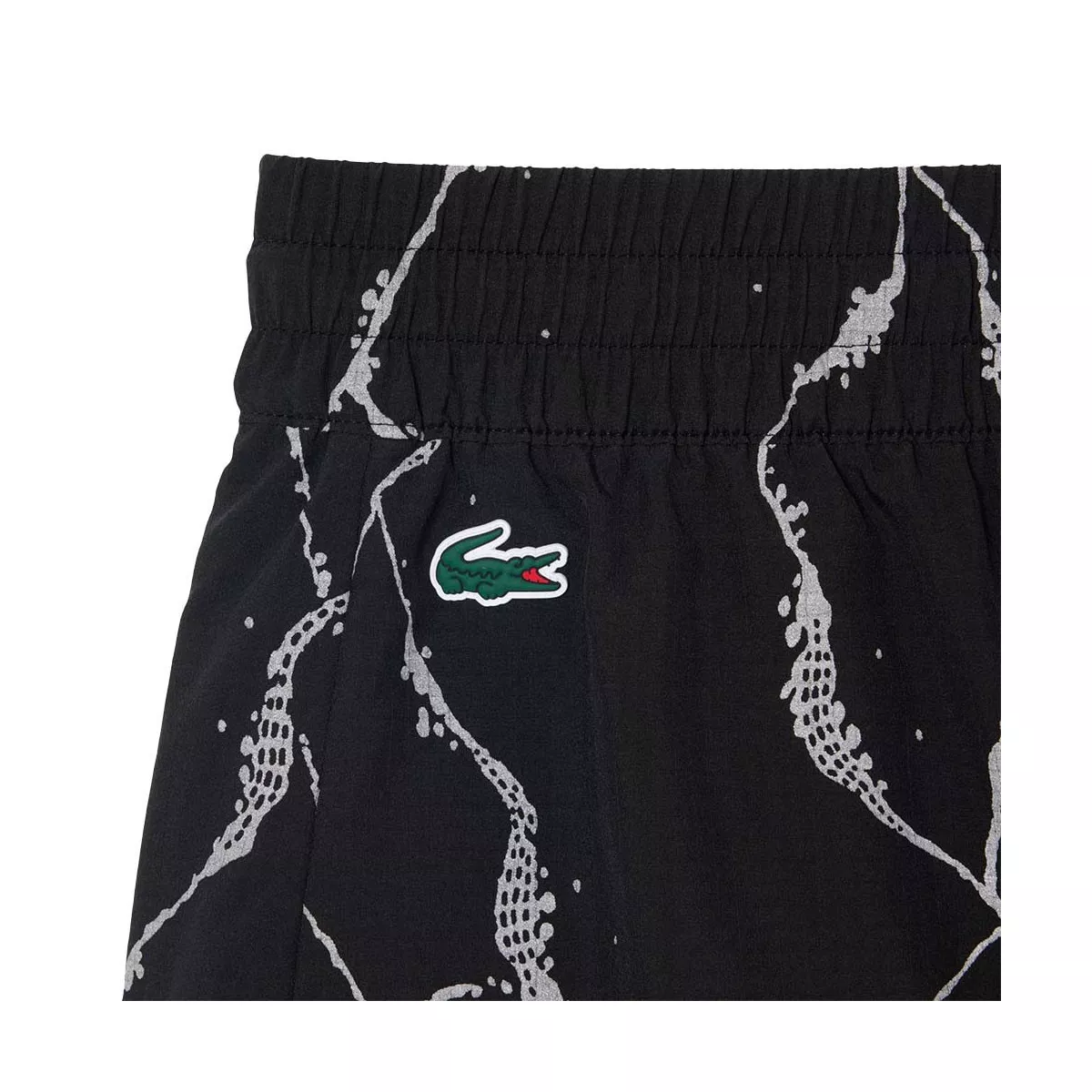 Lacoste Tennis Damesshort Reflecterende Print Zwart