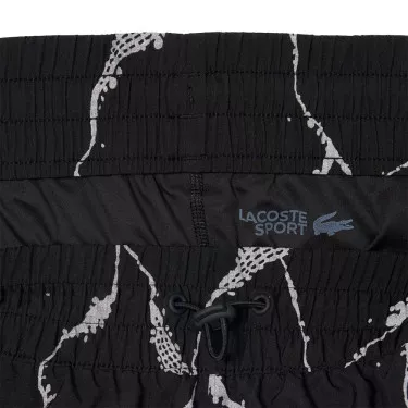 Lacoste Tennis Damesshort Reflecterende Print Zwart