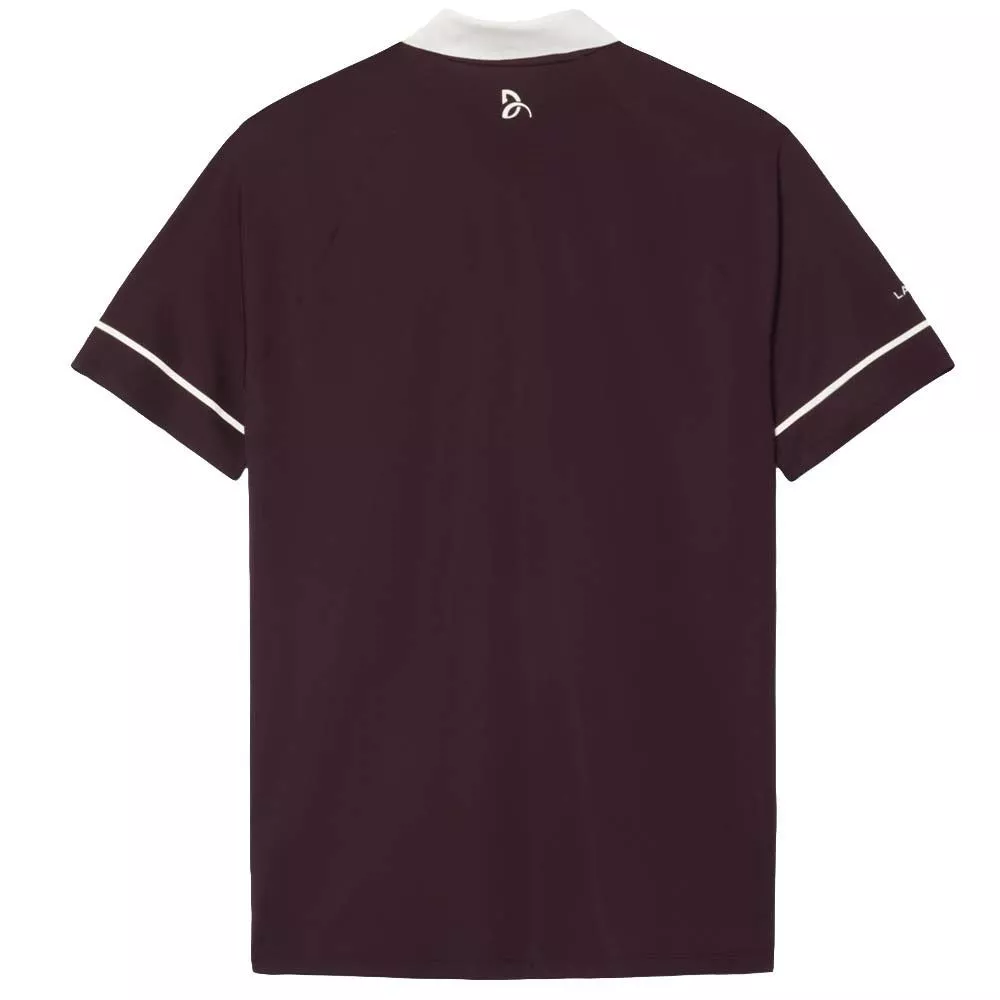 Lacoste Tennis Polo Novak Djokovic On Court Bruin / Wit
