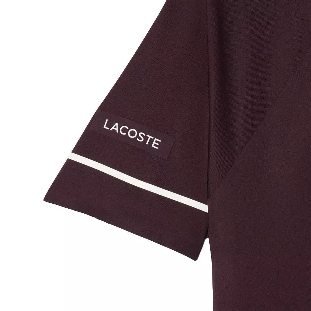 Lacoste Tennis Polo Novak Djokovic On Court Bruin / Wit