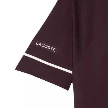 Lacoste Tennis Polo Novak Djokovic On Court Bruin / Wit