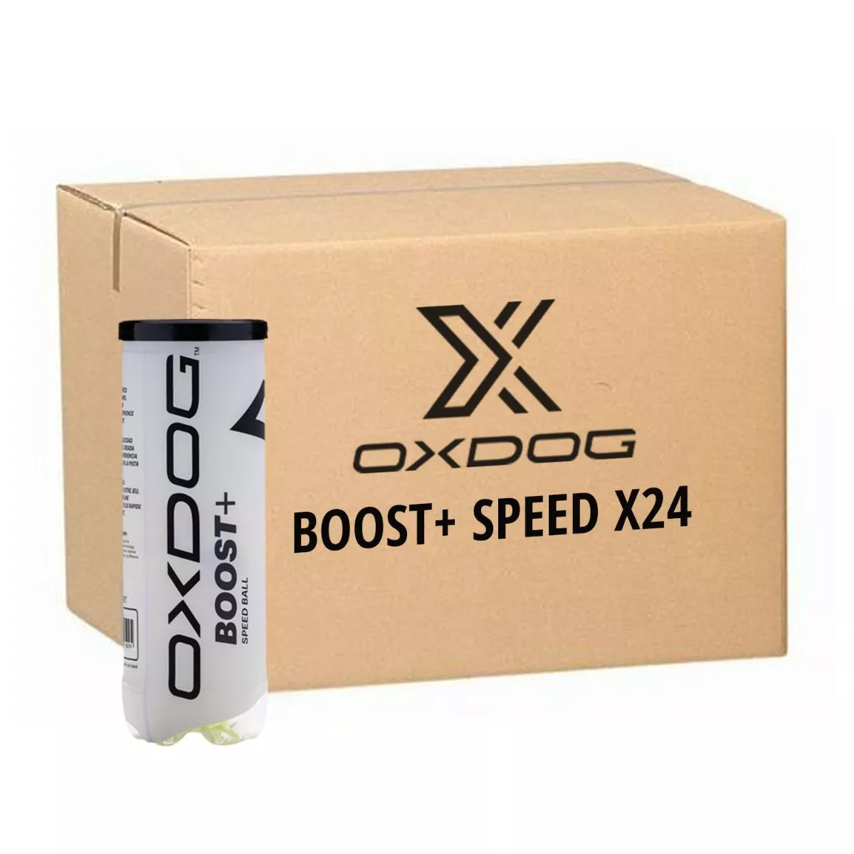 Carton de 24 tubes de 3 balles Oxdog Boost+ Speed